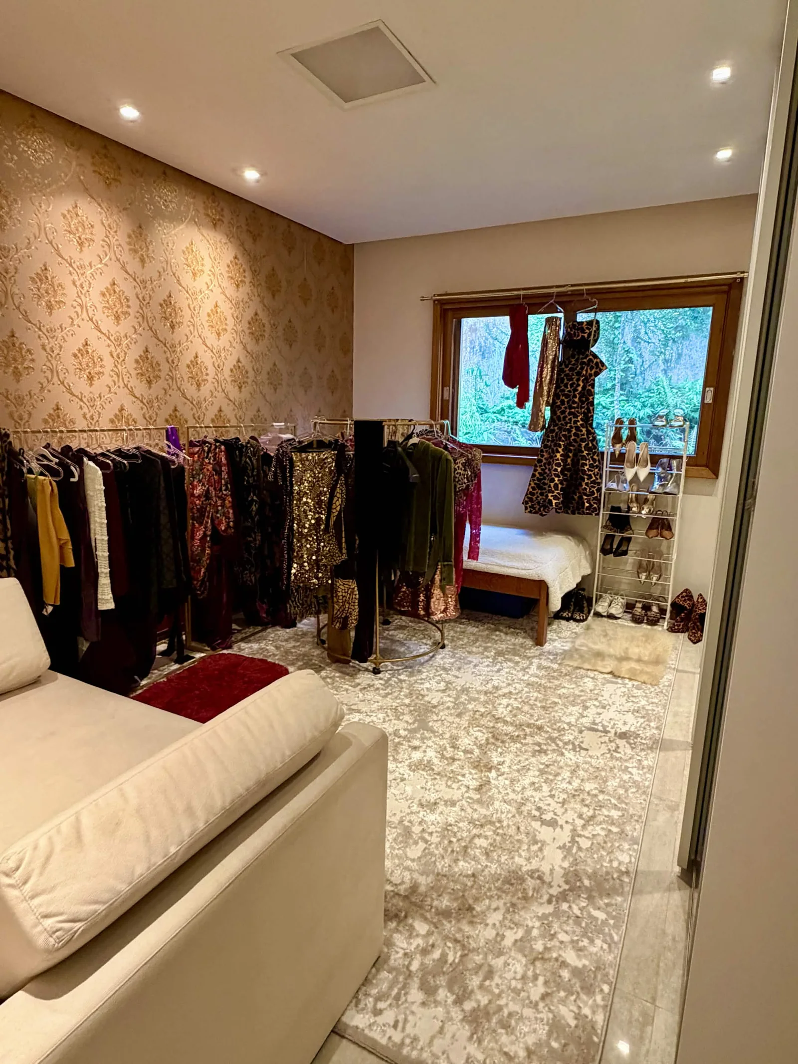 Walk-in closet after the transformation