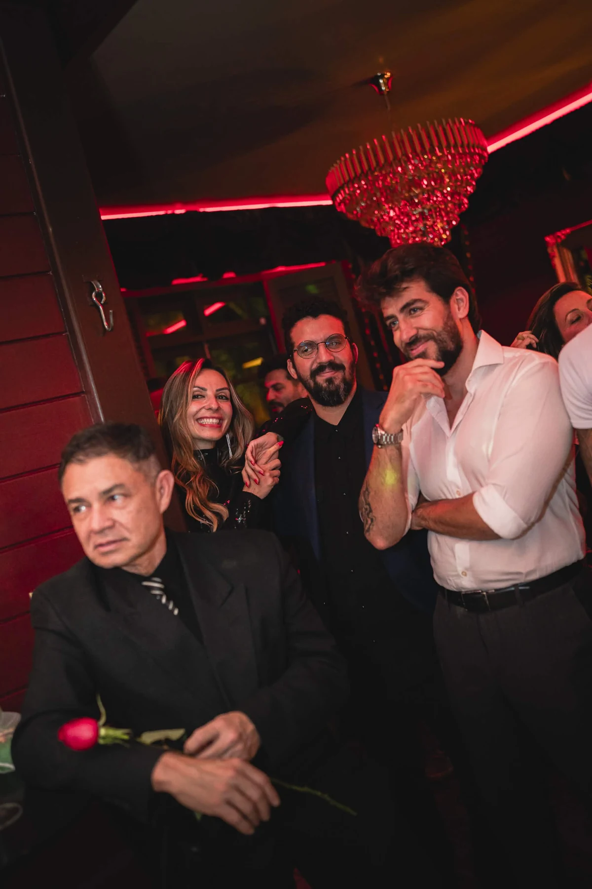 Guests gathered for an evening at Cabaret Le Luxe