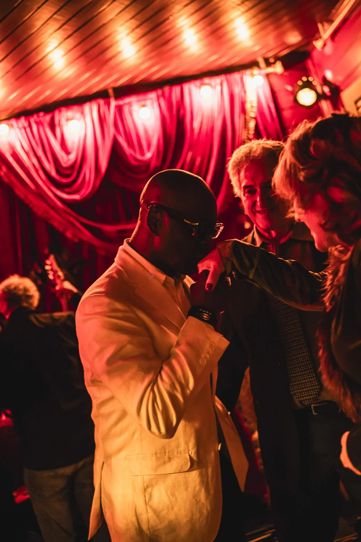 Performers gathering at Cabaret Le Luxe