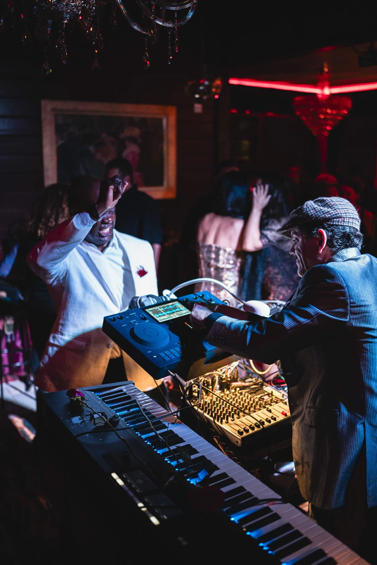 Electronic music performance at Cabaret Le Luxe
